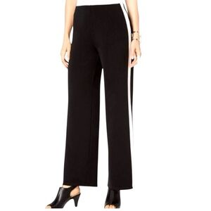 Alfani Wide-Leg Pull On Tuxedo Stripe knit pant